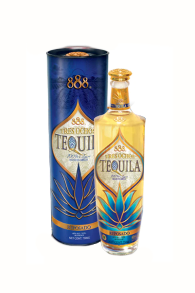 888 Tres Ochos Tequila Reposado 750 ML Aged 11 Months
