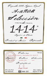 Tequila ArteNom Selección 1414 Reposado Additive Free