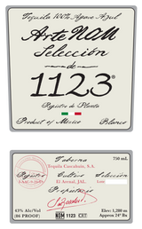 Tequila ArteNOM Selección 1123 Blanco Additive Free
