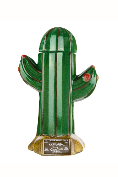 La Cofradia Cactus Reposado Tequila 750 ML Ceramic Bottle, 40% ABV