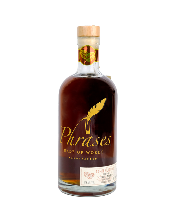 Phrases Gourmet Coffee Tequila Liqueur 750 ML, 32% ABV