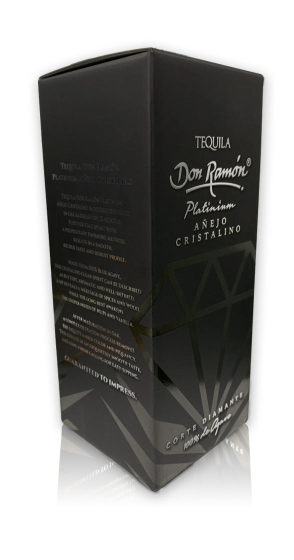 Tequila Don Ramón Platinium Añejo  Cristalino 750 ML